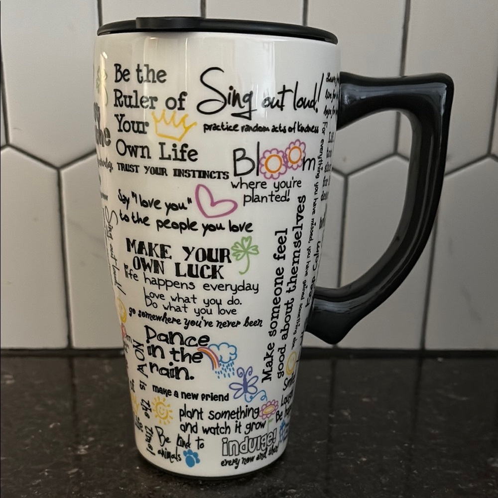 Spoontiques Positive affirmations travel mug,